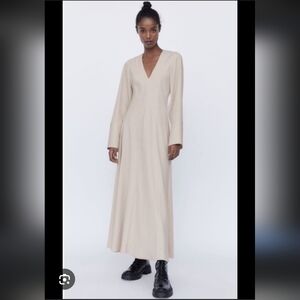 Zara Long Sleeve Maxi Dress